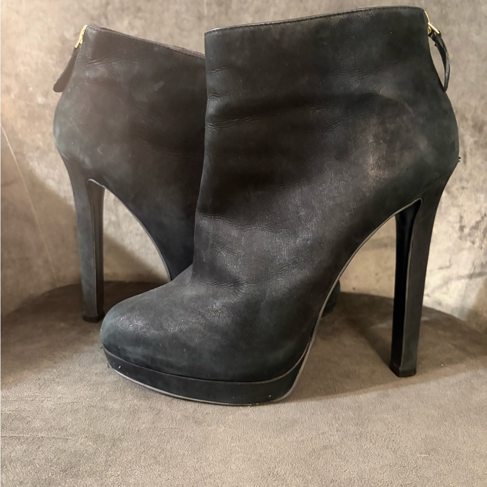 Steve Madden Black Women's High Heel Platform Ankle Boots